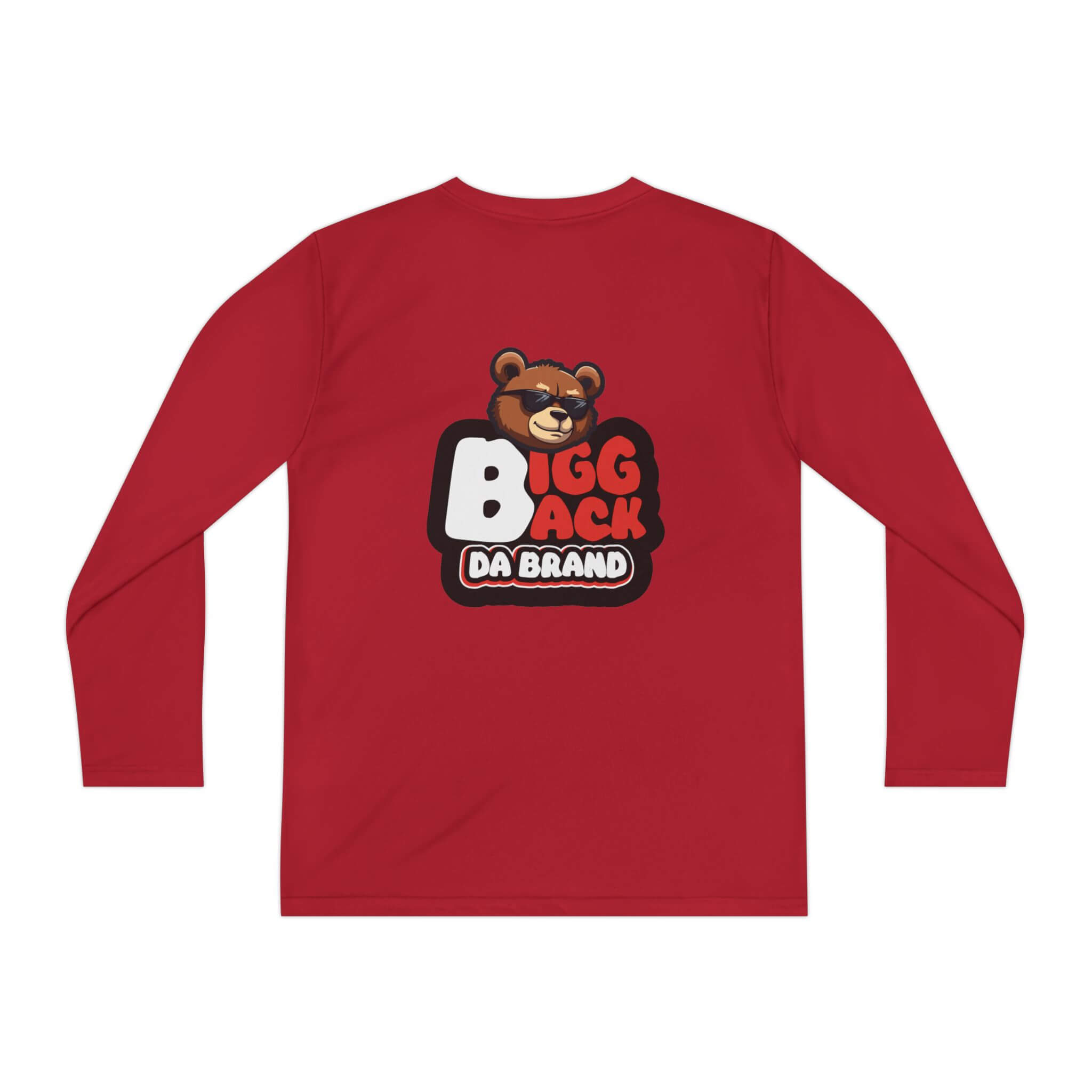 Bigg Back Da Brand Youth Grey Long Sleeve Graphic Tee