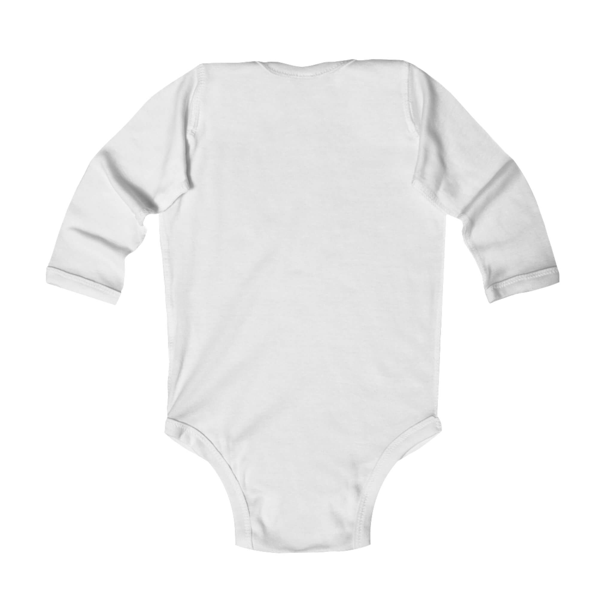 Bigg Back Da Brand Infant White Long Sleeve Graphic Bodysuit