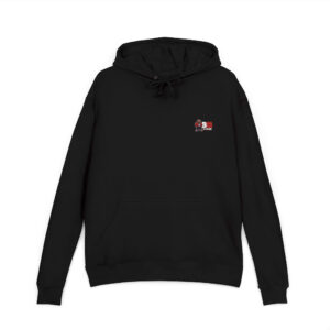 Bigg Back Da Brand Unisex Black Graphic Hoodie with Front and Back Print