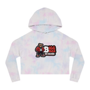 Bigg Back Da Brand Women’s Black Camo Cropped Graphic Hoodie