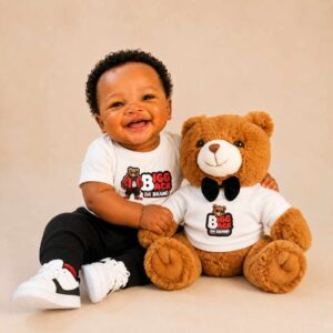 Bigg Back Da Brand Teddy Bear with T-Shirt
