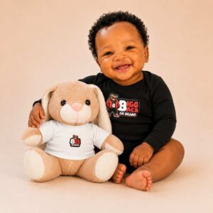 Bigg Back Da Brand Plush Bunny with T-Shirt