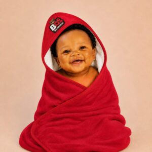 Bigg Back Red Hooded Baby Towel