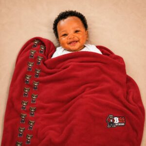Bigg Back Red Baby Blanket