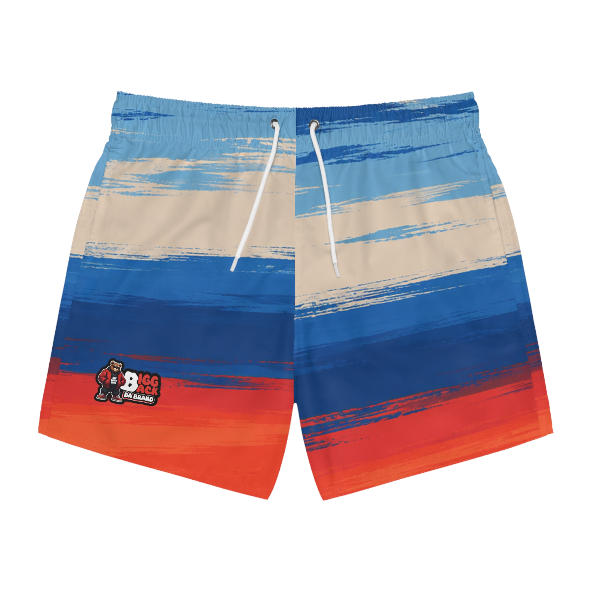 Bigg Back Da Brand Sunset Wave Men’s Swim Trunks