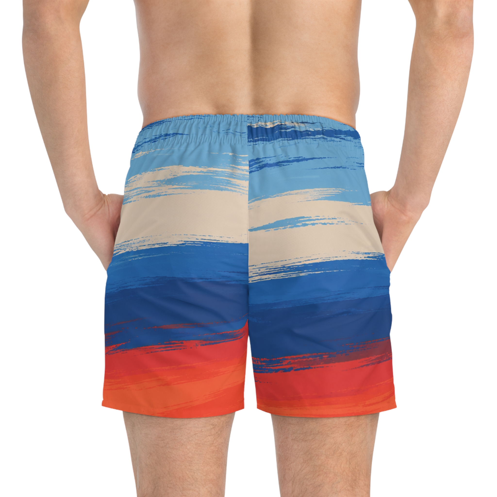 Bigg Back Da Brand Sunset Wave Men’s Swim Trunks