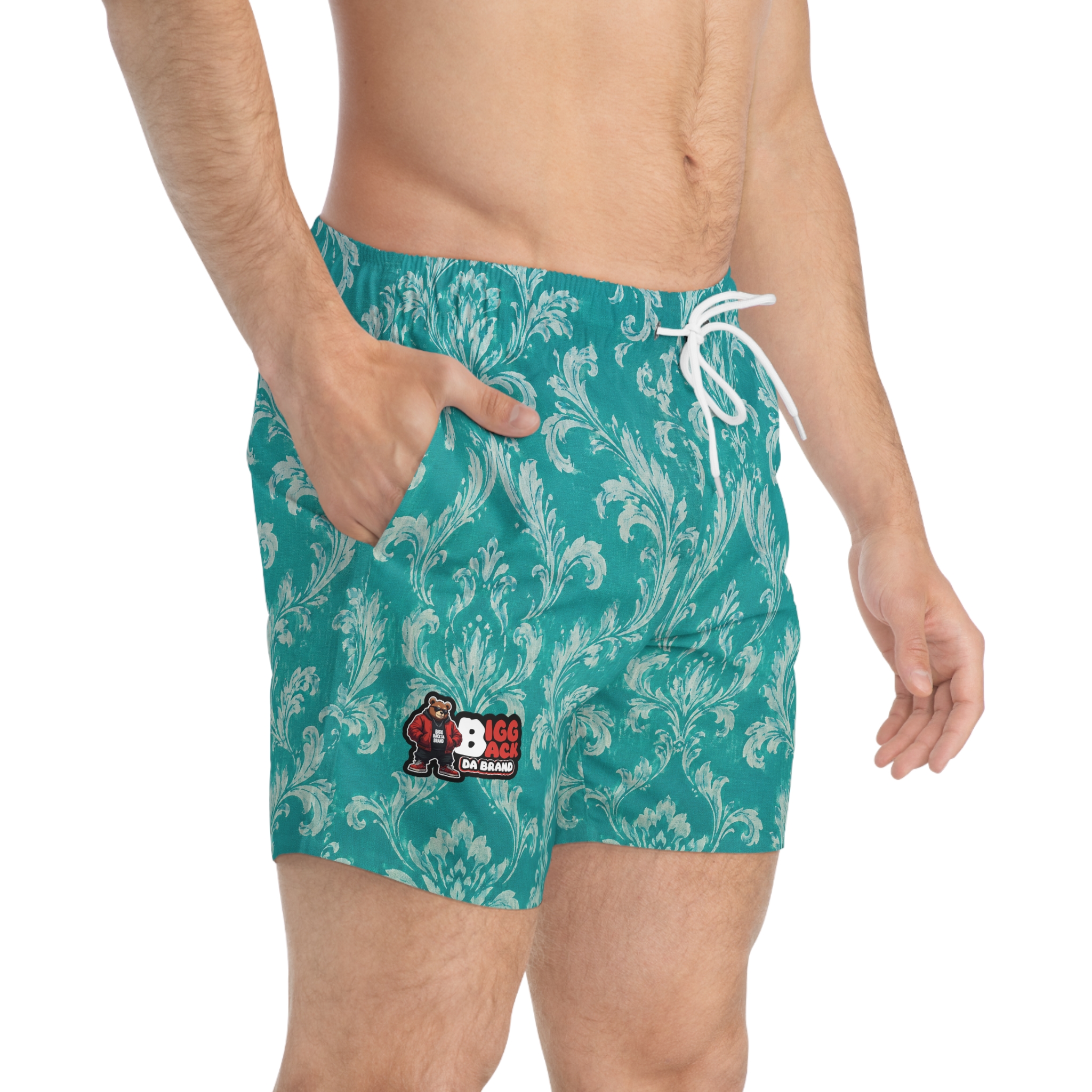 Bigg Back Da Brand Royal Tide Men’s Swim Trunks