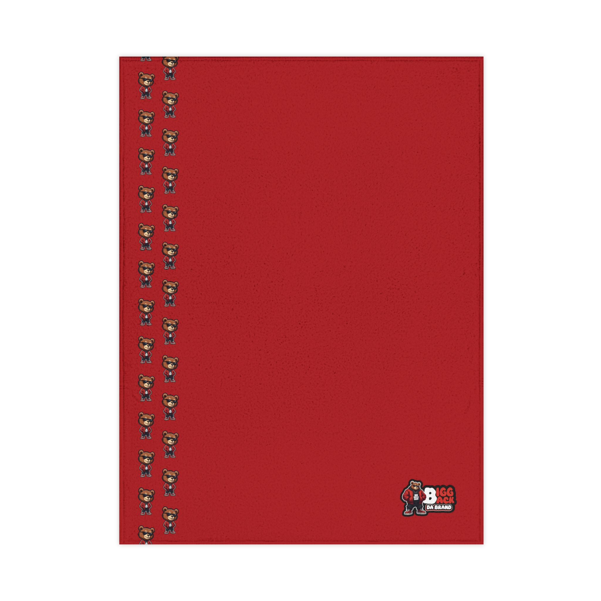 Bigg Back Red Baby Blanket