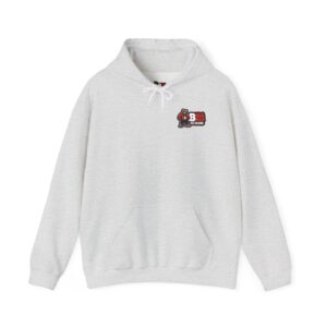 Bigg Back Da Brand White Graphic Hoodie with Front and Back Print
