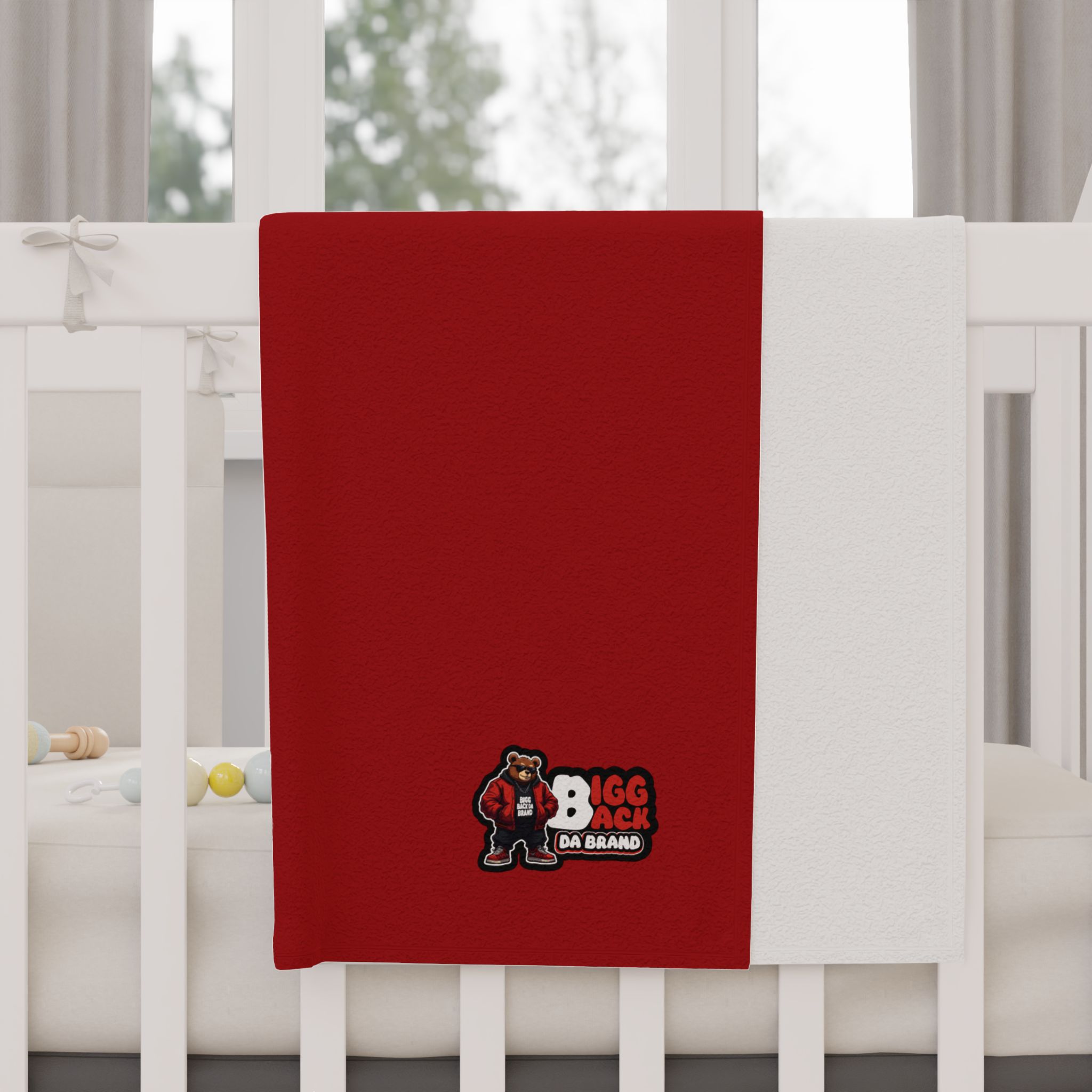 Bigg Back Red Baby Blanket