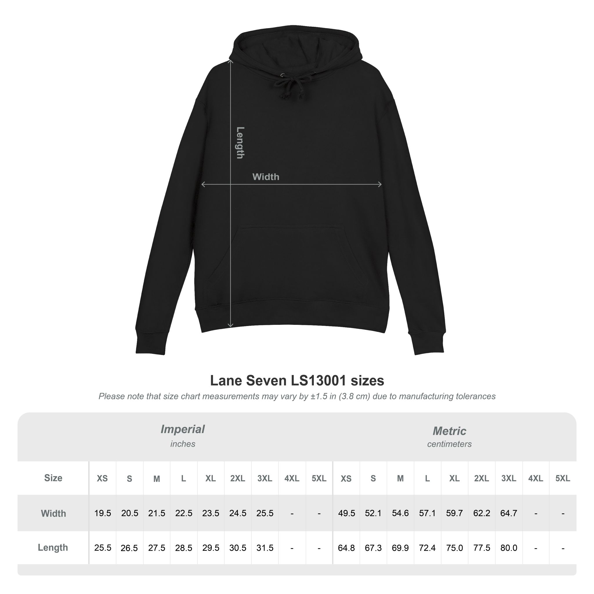 Bigg Back Da Brand Unisex Black Graphic Hoodie with Front and Back Print