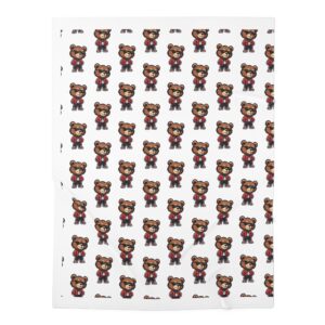Bigg Back Bear Streetwear Velveteen Plush Blanket
