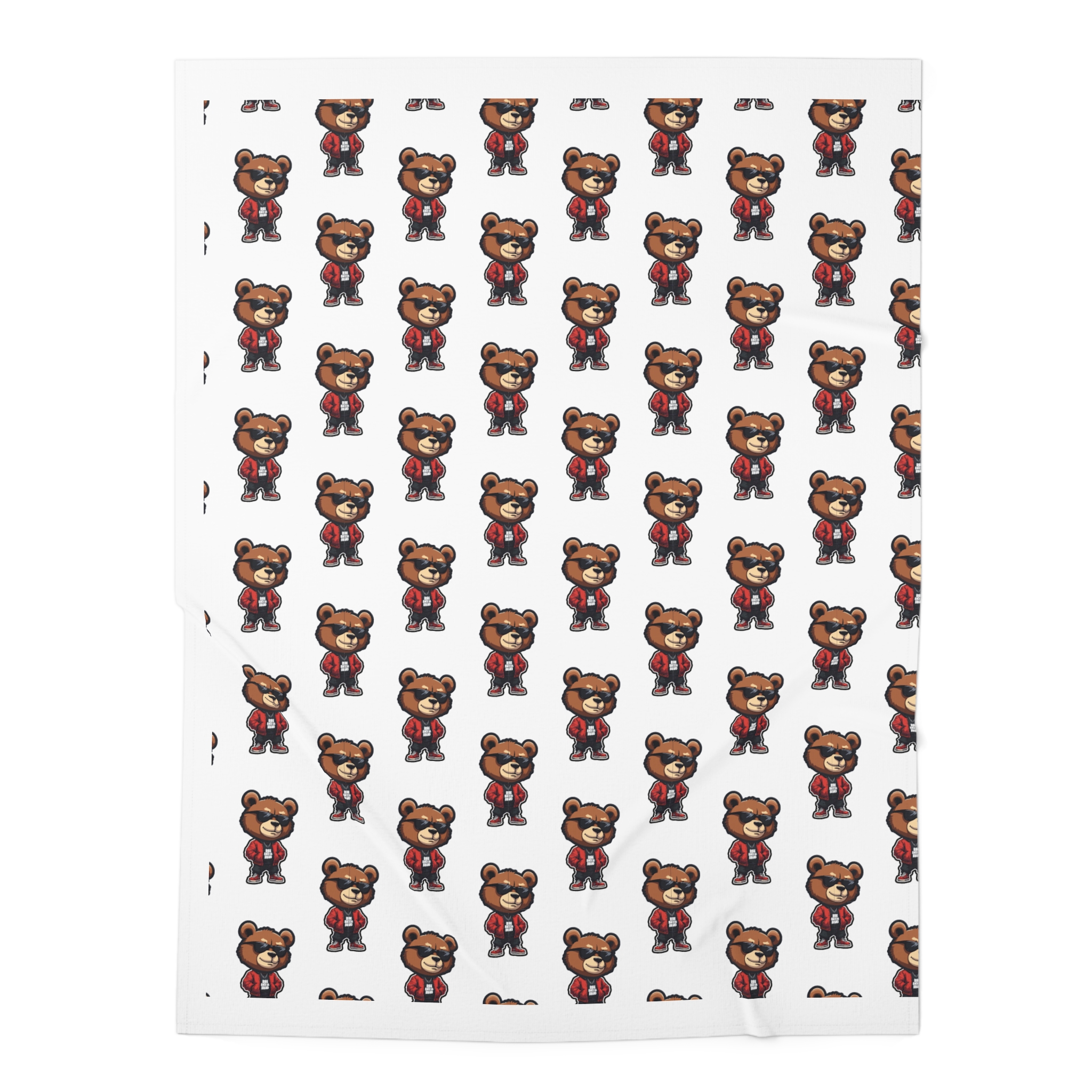 Bigg Back Bear Streetwear Velveteen Plush Blanket