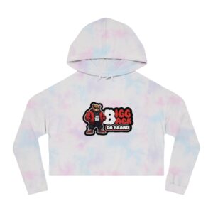 Bigg Back Da Brand Women’s Black Camo Cropped Graphic Hoodie