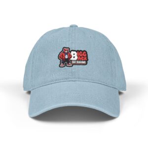 Bigg Back Da Brand Light Blue Dad Hat Unisex Embroidered Cap