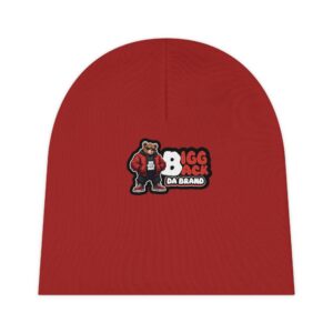 Bigg Back Da Brand Baby Red Graphic Beanie