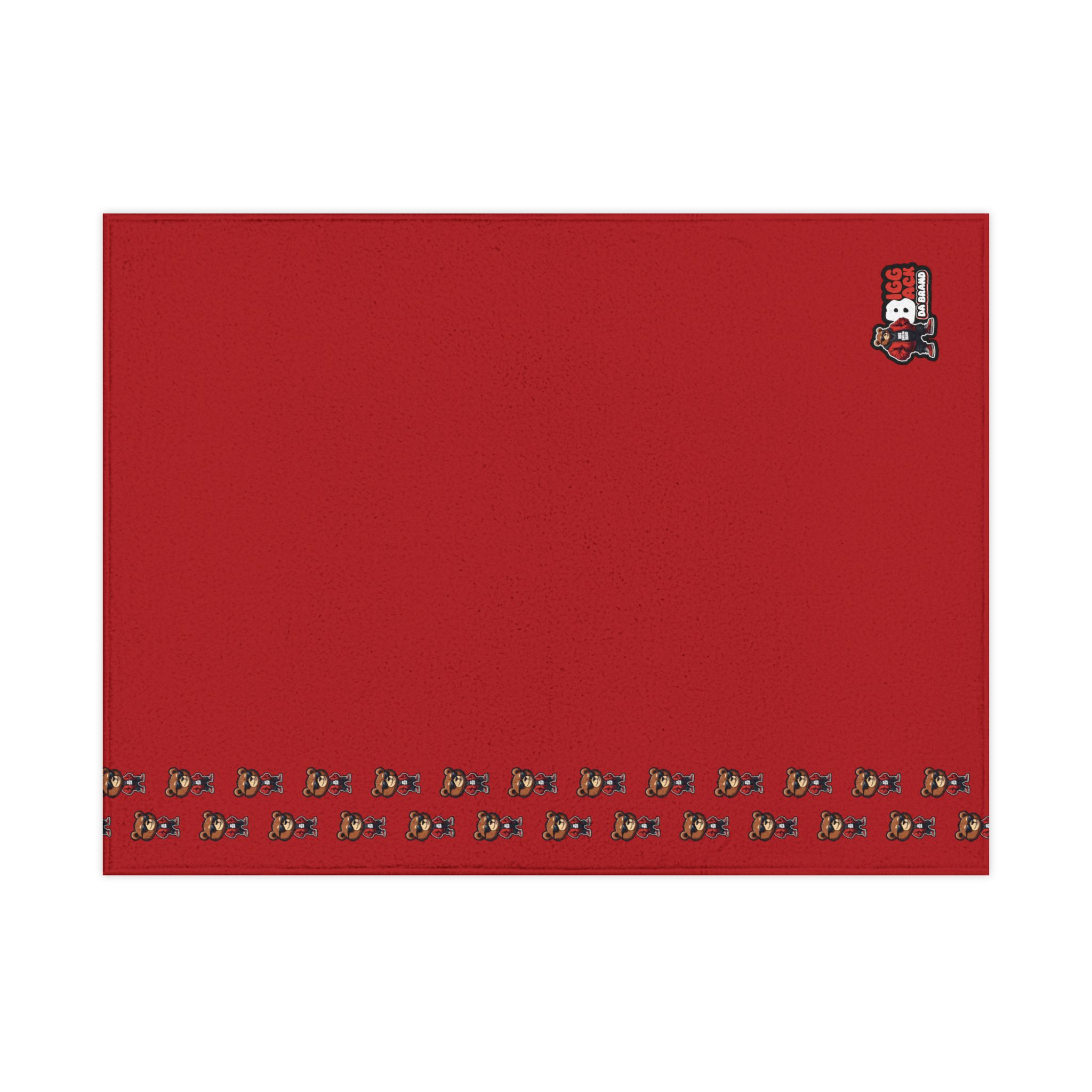 Bigg Back Red Baby Blanket